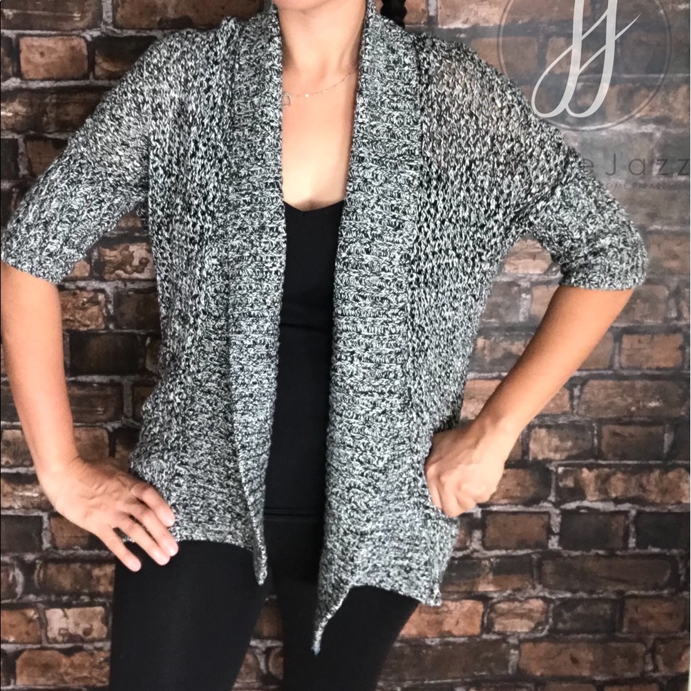 Express Chunky Knit Open Cardigan 1/2 Sleeve